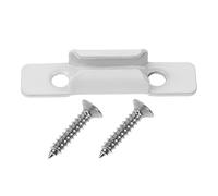 COHEALI Pestillo para Ventana Corredera de Hierro Nº9 Recubrimiento Cromado Blanco, Accesorio de Herrajes para Cerraduras de Guillotina, Mecanismo de Bloqueo y Tope de Seguridad para Uso