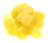 COHEALI Piezas de Conchas Náuticas Redondas Amarillas de 2 Pulgadas 2 Agujeros, 100 Unidades para Hacer Joyas y Cortinas Decorativas