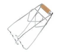 COHEALI Pinza Antiescaldaduras para Platos de Acero Inoxidable 304 Mango de Madera de Palo de Rosa, Clip Térmico Ajustable para Cocina, Accesorios para Utensilios y Bandejas, Uso Seguro
