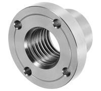 COHEALI Placa Frontal para Torno de Madera de 2 Pulgadas Acero Sólido Rosca 1-8 Tpi Adaptador Mandril para Carpintería Herramienta Profesional y Aficionado