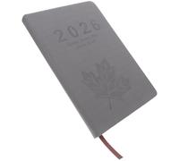 COHEALI Planificador Diario Semanal 2026 A5 con Tapa de Hoja de Arce, Cierre Elástico, Diseño Elegante y Experiencia de Escritura Suave para Uso Profesional y Organizacional