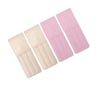 COHEALI Portaherramientas de Belleza Contenedor de Almacenamiento de Herramientas de Maquillaje 4 Piezas Fundas de Almacenamiento Cuero de PU Mantenga su Maquillaje Organizado