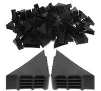 COHEALI Protectores de Esquinas de Plástico 50X50X18 MM Negros 100 Unidades para Embalaje y Envío de Marcos de Fotos Álbumes y Cuadros Absorbentes de Impactos y Resistentes