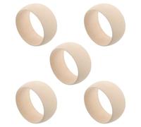 COHEALI Pulseras de Madera sin Terminar 5 Pcs, Brazaletes de Madera Hechos a Mano, Anillos Redondos Naturales 38 Mm Ancho para Bricolaje, Pintura y Manualidades, Material para Hacer Joyas