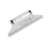 COHEALI Regla Paralela Multifuncional con Rodillo para Dibujo Técnico Medición Portátil de Transparente con Fórmulas para Ingenieros y Estudiantes