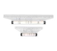 COHEALI Regla rodante multiusos herramienta de medición de 15 cm y 30 cm, regla de dibujo de plástico para proyectos de dibujo técnico y diseño