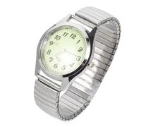 COHEALI Reloj de Pulsera Banda Elástica para Hombre, Luminiscente y Cómodo, Espejo Orgánico y Acero Inoxidable, Adecuado Ocasiones