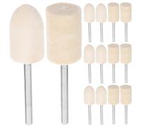 COHEALI Ruedas de Pulido de Lana 24 Piezas Mango 1/8 Pulgadas, Cabezal Cilíndrico para Eliminar Rebabas, Compatible con Herramientas Eléctricas y Duradero