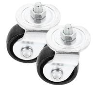 COHEALI Ruedas Giratorias de Acero de 2 Toneladas para Gato Hidráulico de Piso, Repuesto Delantero para Gato de Bomba Doble, Accesorio Resistente para Reparación y Uso en Garajes