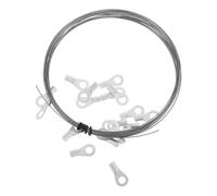 COHEALI Sellador Térmico Eléctrico Alambre Calefactor de 0,6 Mm y 5 M, Tira de Repuesto Resistente al Calor para Máquina de Sellado de Alimentos, Elemento Calefactor Plateado 20