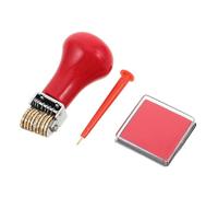 COHEALI Sello Fechador Ajustable de Metal Rueda Rotativa de Cobre para Oficina y Papelería Diaria, Tinta Limpia y Optimización del Flujo de Trabajo