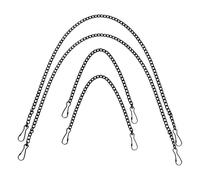 COHEALI Set de 4 Cadenas Negras para Colgar Macetas y Cuadros, Hechas de Hierro Resistente Eslabones Colgantes, Diseñadas para Uso en Interiores y Colgadores sin Clavos