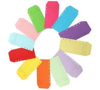 COHEALI Sobres para Presupuesto Papel Kraft de Colores, Set de 12 Unidades Mixtas, Tamaño Mediano, Adecuado para Oficina, Hogar y Gestión Financiera Diaria