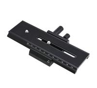 COHEALI Soporte de Guía para Cámara DSLR Enfoque Macro Negro, Placa Base de Montaje Ajuste Manual, Riel Deslizante Antideslizante Compatible Trípode para Fotografía de Primeros Planos