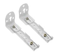 COHEALI Soporte para Cortinas Doble Riel de 11.5 Cm para Montaje en Techo, Accesorio de Fijación Lateral, Juego de 2 Piezas Compatible Persianas Enrollables y Rieles de Ventana