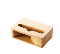 COHEALI Soporte para Teléfono Móvil y Altavoz de Madera Amplificador Físico Base Ligera y Rectangular Adecuado para Escritorio en Oficina y Dormitorio