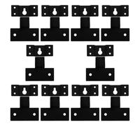 COHEALI Soportes para Altavoces de Estantería de Hierro Gancho y Soporte de Pared Reforzado para Altavoces Envolventes 10 Juegos para Montaje Estable Salas Bares y Hogares