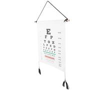 COHEALI Tabla Optométrica de Pared Resistente de Algodón y Madera Cuadro Visual para Examen Ocular Preciso Práctico y Duradero para Pruebas de Agudeza Visual