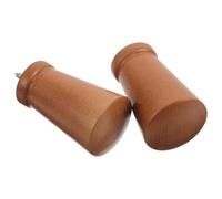 COHEALI Tapones de Extremo de Madera para Barra de Cortina de 28mm, Diseño Cónico Elegante, 2 Piezas para Decoración de Hogar y Estudio, Mejora la Calidez y Estilo