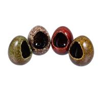 COHEALI Taza de Cerámica para Hielo Seco 4 Piezas para Decoración de Sashimi y Sushi, Vasos Prácticos para Platos Japoneses en Restaurantes y Hoteles, Adorno de Plato Estilo Aleatorio