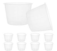 COHEALI Tazas Medidoras de Arroz Transparentes para Olla Arrocera, Juego de 10 Unidades de 80 Ml, Tazas de Plástico Apilables para Medición de Líquidos y Sólidos en Cocina Doméstica