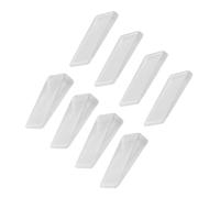 COHEALI Topes de Puerta Transparentes de PVC Flexibles, Cuñas Niveladoras para Muebles, Juego de 8 Piezas (4 Grandes y 4 Pequeños), Protección Antideslizante Hogar y Oficina