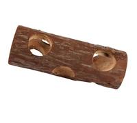 COHEALI Túnel para Hámster de Madera Natural Maciza 15 Cm, Juguete para Masticar y Esconderse, Accesorio para Conejillos de Indias y Mascotas Pequeñas, Enriquecimiento y Hábitat Seguro