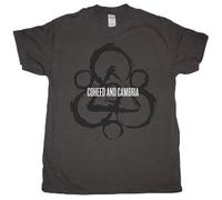 Coheed and Cambria Keyword Splatter Progressive Metal New Grey Charcoal - Camiseta para hombre, gris, XL