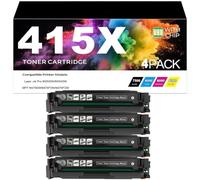 Coheritrix 4pcs Cartuchos de Tóner 415X con Chip, de Alta Capacidad | Compatibles impresoras para HP LaserJet Pro M454DN/M454DW/MFP M479DW/M479FDN/M479FDW,Black-1 pack