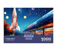Cohete 1000 Piezas Rompecabezas para Adultos Universo Espacial Divertido, Desafiante y Estimulante Rompecabezas para Adultos - Descubre el Rompecabezas Juegos Educativos Rompecabezas52x38cm/1000pcs