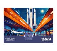 Cohete 1000 Piezas Rompecabezas para Adultos Universo Espacial Divertido, Desafiante y Estimulante Rompecabezas para Adultos - Descubre el Rompecabezas Juegos Educativos Rompecabezas70x50cm/1000pcs