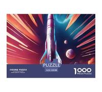 Cohete 1000 Piezas Rompecabezas para AdultosUniverso Espacial Divertido, Desafiante y Estimulante Rompecabezas para Adultos Descubre el Rompecabezas Juego Educativo para el Hogar52x38