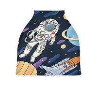 Cohete Astronauta Volador La Lactancia Materna Enfermería Cubierta Asiento de Coche de Bebé con Dosel Transpirable Carros de La Compra Cubierta para Bebé