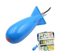 Cohete Bait Feeder - Alimentador de pesca de en forma de cohete, cebo de pesca | Señuelo de pesca de recuperación de agua rápida, vuelo de bajo arrastre, lanzador de flotador de Jaula de cebo de