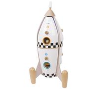 Cohete de Madera Blanco Madera plástico niño niña 3 4 5 6 años curiosidad destreza imaginación 12 Habitaciones