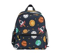 Cohete Espacial Planeta Estrella Mochila para Preescolar Niñas Niños Toddler Kids Estudiante Mochilas para Infantiles 1-6 Años