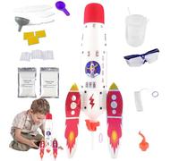 Cohete infantil,Juego Educativo Espacial - Conjunto de Ciencias Aprendizaje Interactivo para Niños Niños Niñas Desarrollo Fino Motorización Descubriendo