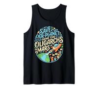 Cohete Lleva oligarcas a Marte Funny Sci-Fi Camiseta sin Mangas