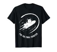 Cohete Space Cat "Fur the Final Frontier" Camiseta