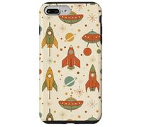 Cohetes Retro y OVNI Modern Atomic Sci-Fi Rocket Century Carcasa para iPhone 7 Plus/8 Plus