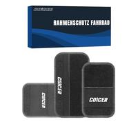 COICER Protector de cuadro de bicicleta de transporte, juego de 3 unidades, protección de transporte compatible con portabicicletas Thule de carbono, accesorios para portabicicletas, fijación