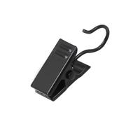 Coideal 100 Paquete de Acero Inoxidable Cortina Clip Cuerda Fiesta Luces Colgador Soporte de Alambre para decoración del hogar, Fotos y Suministros para Actividades al Aire Libre (Negro)