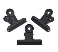 Coideal Clips Bulldog Metal Negro, 20 Pieza Oficina Metalica Pinzas, Grande Binder Paper Para Cerrar Bolsas, Organizar Documentos, Fotos (51mm)