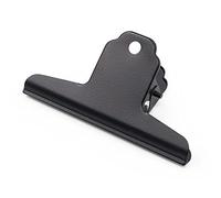 Coideal Clips grandes de papel de toro, color negro, acero inoxidable, 10 unidades, 4 pulgadas, color negro, para suministros escolares de oficina
