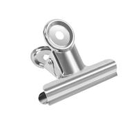 Coideal - Juego de 12 pinzas grandes para carpeta Bulldog, pinzas de metal plateadas para archivos, manualidades, bolsas de alimentos, dibujos, fotos en la cocina y la oficina (6,35 cm)