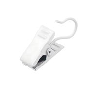 Coideal Paquete de 100 Clips Blancos para Cortinas de Acero Inoxidable Ganchos para decoración del hogar