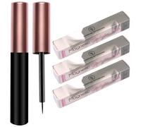 Coiffure - Delineador de ojos magnético, negro, impermeable, aspecto natural, a prueba de manchas, paquete de 3