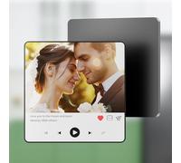 Coiisovd Imán de Nevera Personalizado con música y Foto, Reproductor Musical de Spotify con Portada de álbum magnético Que Puede Reproducir Canciones, Regalo para Cumpleaños Navidad San Valentín