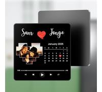 Coiisovd Imán de Nevera Personalizado con música y Foto, Reproductor Musical de Spotify con Portada de álbum magnético Que Puede Reproducir Canciones, Regalo para Cumpleaños Navidad San Valentín