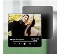 Coiisovd Imán de Nevera Personalizado con música y Foto, Reproductor Musical de Spotify con Portada de álbum magnético Que Puede Reproducir Canciones, Regalo para Cumpleaños Navidad San Valentín